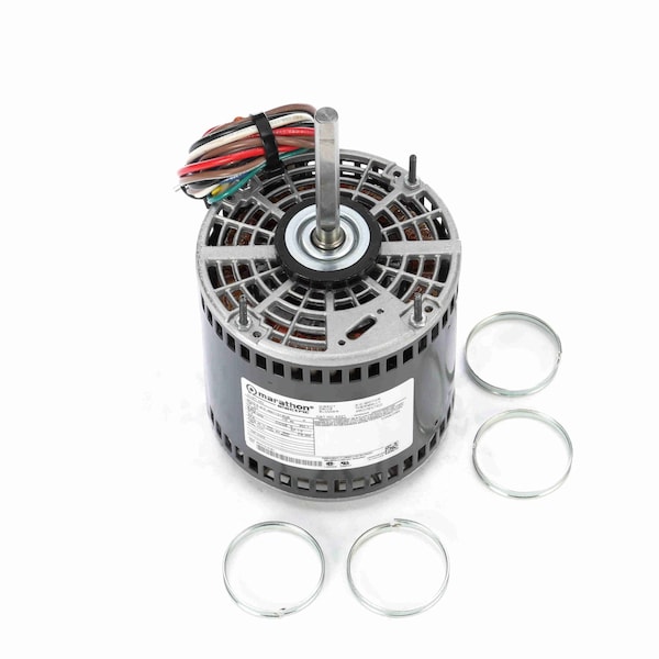 Motor 0.75 Hp 3 Speed Fan And Blower Hvac/R Motor, 1 Phase, 1200 Rpm, 277 V, 48Z Frame, Opao
